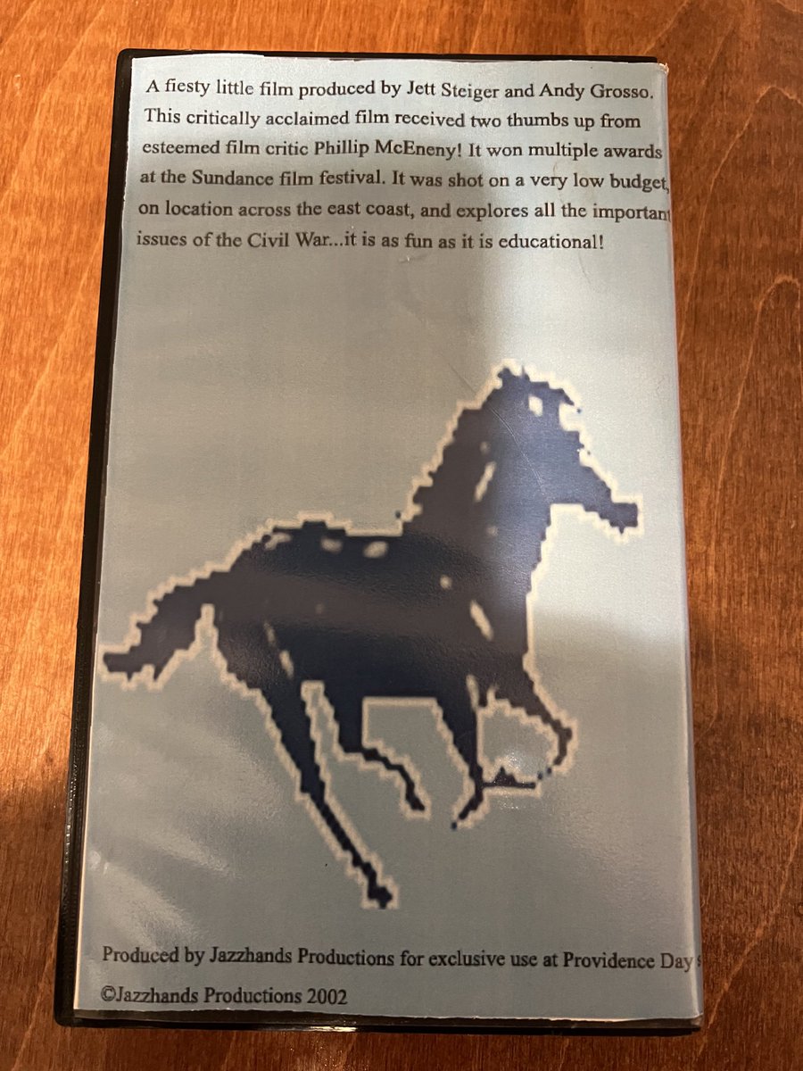 pdshistory's tweet photo. Jett Steiger’s first movie? USH class project! ⁦@PDSHead⁩ ⁦@ProvidenceDay⁩ ⁦@pdsalumni⁩ https://t.co/VhbPhIxD3X