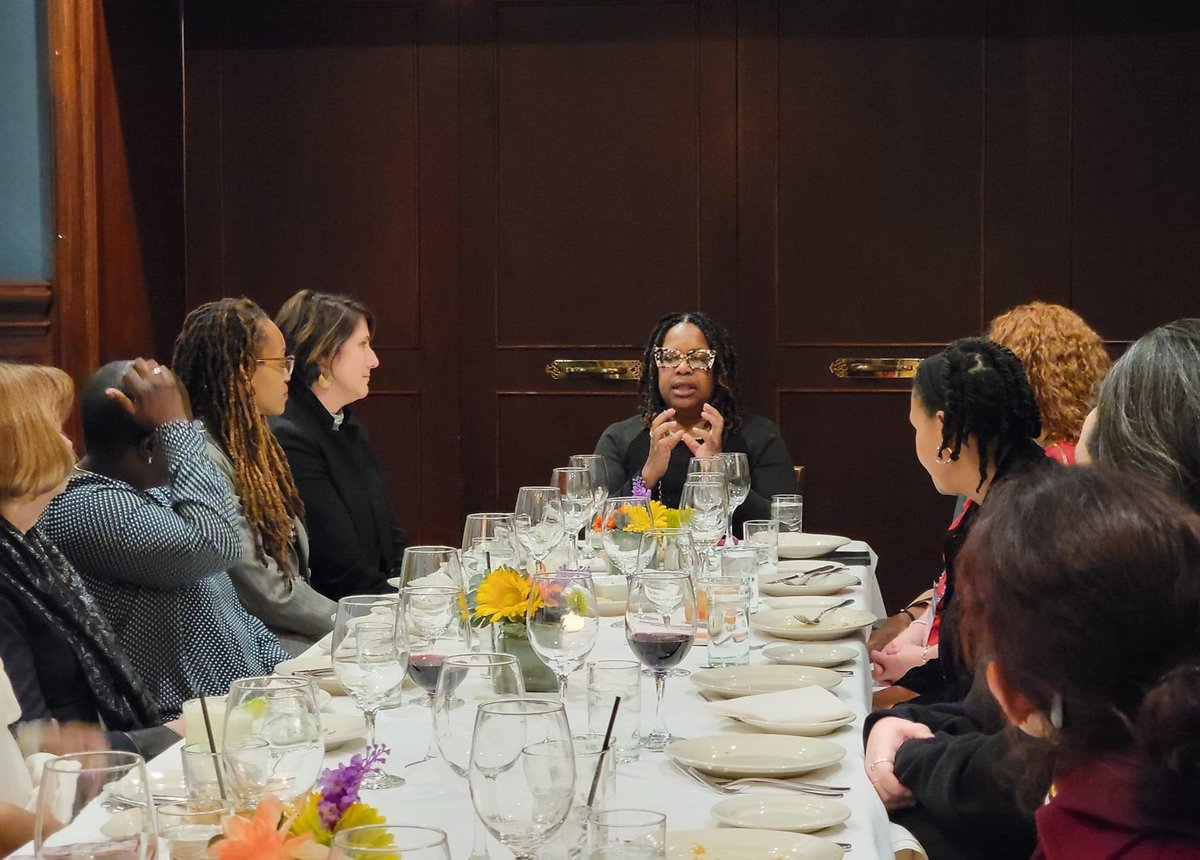 DickinsonLaw's tweet photo. The @dickinsonlawadi hosted a dinner at the #AALS2024 annual conference for contributors to the "Building an Antiracist Law School, Legal Academy, and Legal Profession" book series. #WeAreDoingThis #PracticeGreatness https://t.co/iqTMUDIU3F