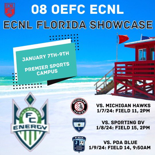 OEFC 08 Girls ECNL (@oefc08girlsecnl) on Twitter photo On our way to #ECNLFL ✈️ 🌴 ⚽️
Coaches come check us out! We have three fantastic matchups ahead of us.
<a href="/EcnlTexas/">ECNL Girls Texas Conference</a> <a href="/ImYouthSoccer/">ECNL/GA/Recruiting/College Soccer</a> <a href="/PrepSoccer/">Prep Soccer ⚽️</a> On our way to #ECNLFL ✈️ 🌴 ⚽️
Coaches come check us out! We have three fantastic matchups ahead of us.
<a href="/EcnlTexas/">ECNL Girls Texas Conference</a> <a href="/ImYouthSoccer/">ECNL/GA/Recruiting/College Soccer</a> <a href="/PrepSoccer/">Prep Soccer ⚽️</a>