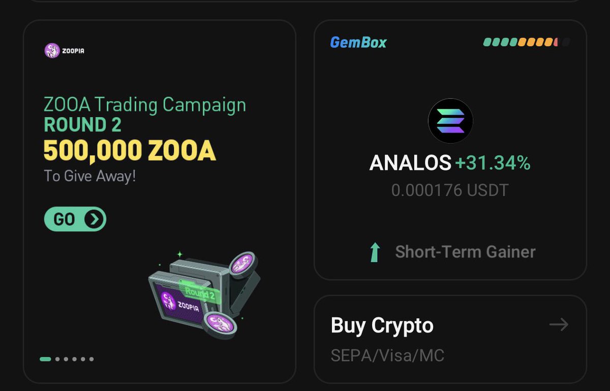 Bitcoinhabebe's tweet photo. We singlehandedly sent $ANALOS to #Kucoin gem box &amp; top gainers list 🔥! It just broke out of bull flag on LTF and more whales will see it as its in the gem box now which is bullish ⏰💣! https://t.co/jHb0ktATfa