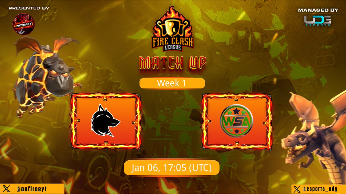 VAE_Official's tweet photo. ⚔️ MATCH DAY ⚔️ 
Start Time - 17:00 UTC

➖ Fire Clash League | Wk1
🐺 VA Esports vs. We Stay Active 
➖ @ClashersFamily | Ro64
🐺 VA Esports vs. Afghan Boys 

🟣 Streamers: 
◾️https://t.co/E2lUDZ7nUg
◾️https://t.co/ODeZa5mUaB
◾️https://t.co/Fa0dLRo2c4

#VAEsports | #ClashofClans https://t.co/WtITXzv3oU