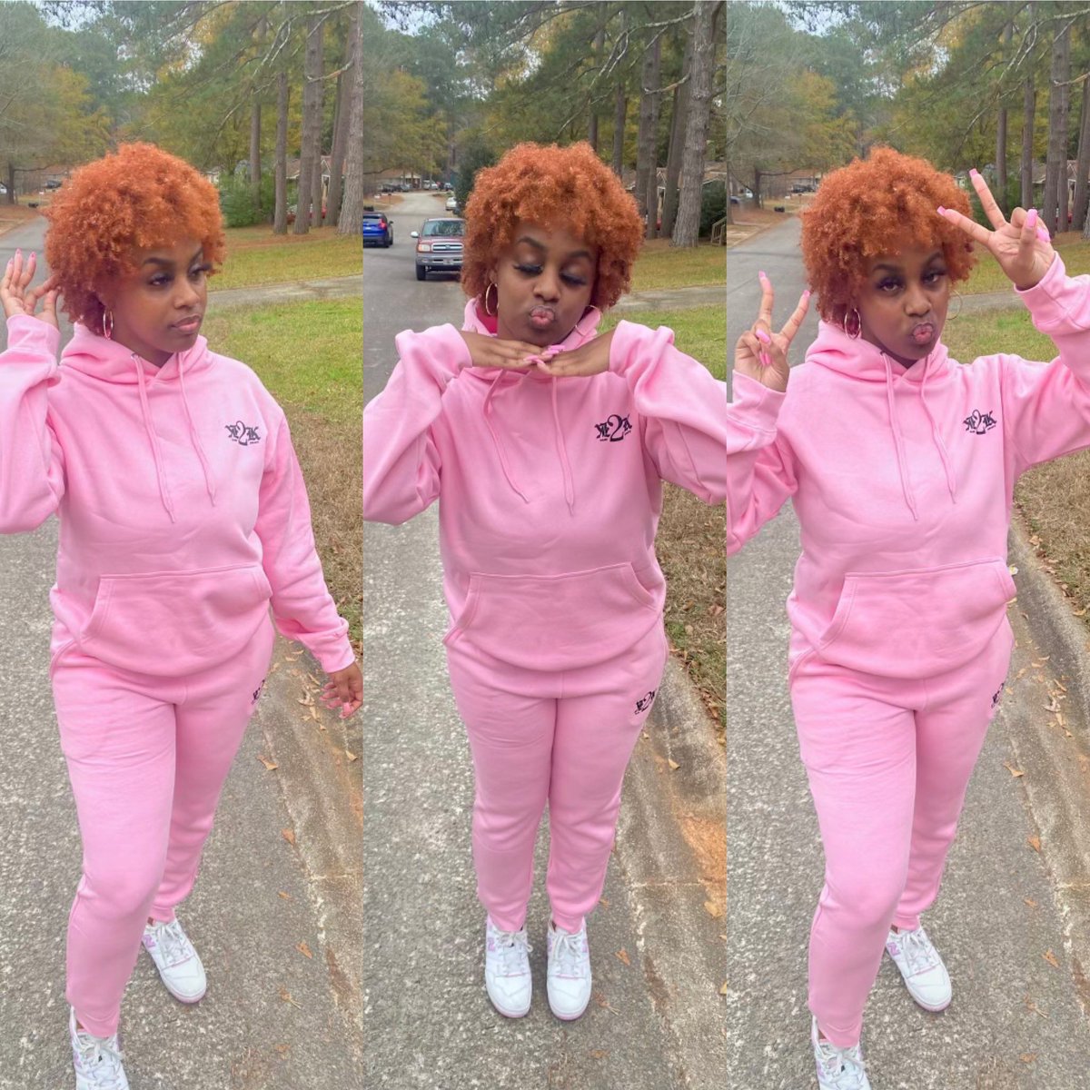 Wrap yourself in comfort and style with our pink essential sweatsuits. These must-have ladies' essentials are perfect for lounging or running errands. Treat yourself to the ultimate cozy experience! 💕✨ 

Access pink cozy suit here: kash2krazy.com/shop/ols/produ… 🥰