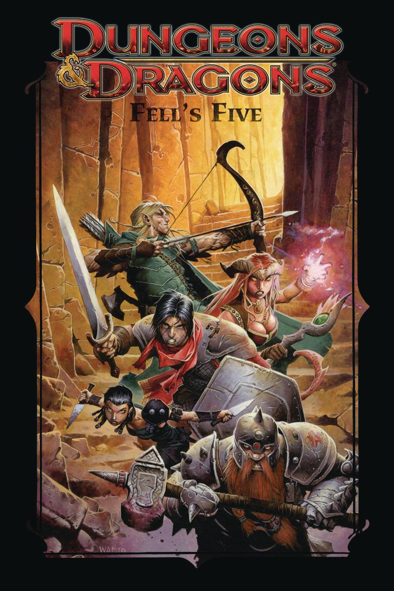Received several excited messages from #DnD fans who noticed that Fell's Five (the D&D comic from 2010-2012) made a brief appearance in D&D: Fortune Finder #2. I love little continuity callbacks and try to tip a hat to the past even while moving forward with new stories. :)