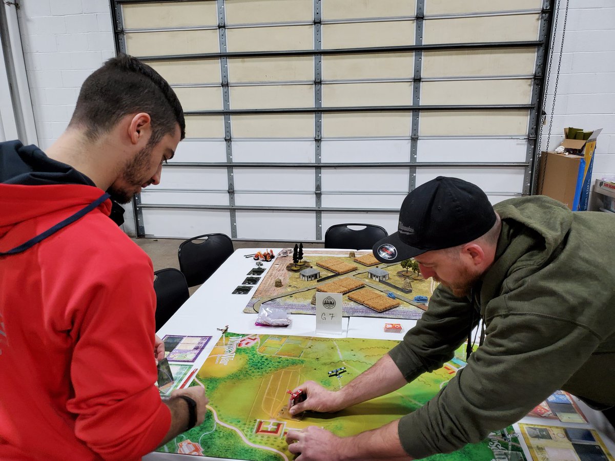 HMGS_Inc's tweet photo. Let the games begin! Our demos have already drawn a crowd. People are loving playing Wings of War and World of Tanks! @GaleForceNine @mfastoso @littlewarstv https://t.co/XQytspH1Tr