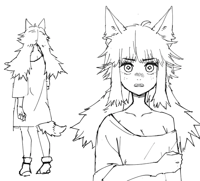 今日のお絵描き。ペン先早く届け〜〜 