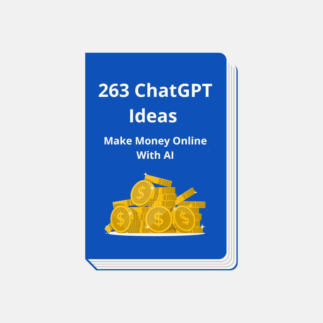 Zephyr_hg's tweet photo. ChatGPT turns ideas into money.

Knowing the right prompts is key.

That's why I'm giving away my 263 ChatGPT Ideas to Make Money Online.

Next 48hrs, it's FREE!

To get it, just:
→ Like + Repost
→ Comment "Idea"
→ Follow me (So I can DM) https://t.co/kzOWxfjStj