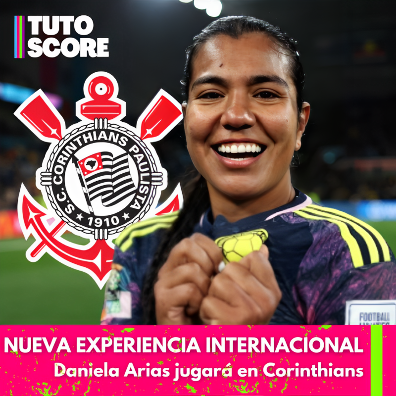 TuToScore's tweet photo. ¡OTRA SALIDA EN #AMÉRICA! 👀😲

#DanielaArias también se marcha de #Cali y ahora ha firmado con #Corinthians, siendo una importante oportunidad para la defensora de la #SelecciónColombia. 

Mucha suerte en tu futuro crack 🤩😎

#LigaBetPlay #FPC #Colombia #TutoScoreFem https://t.co/bPlgjzMqzc