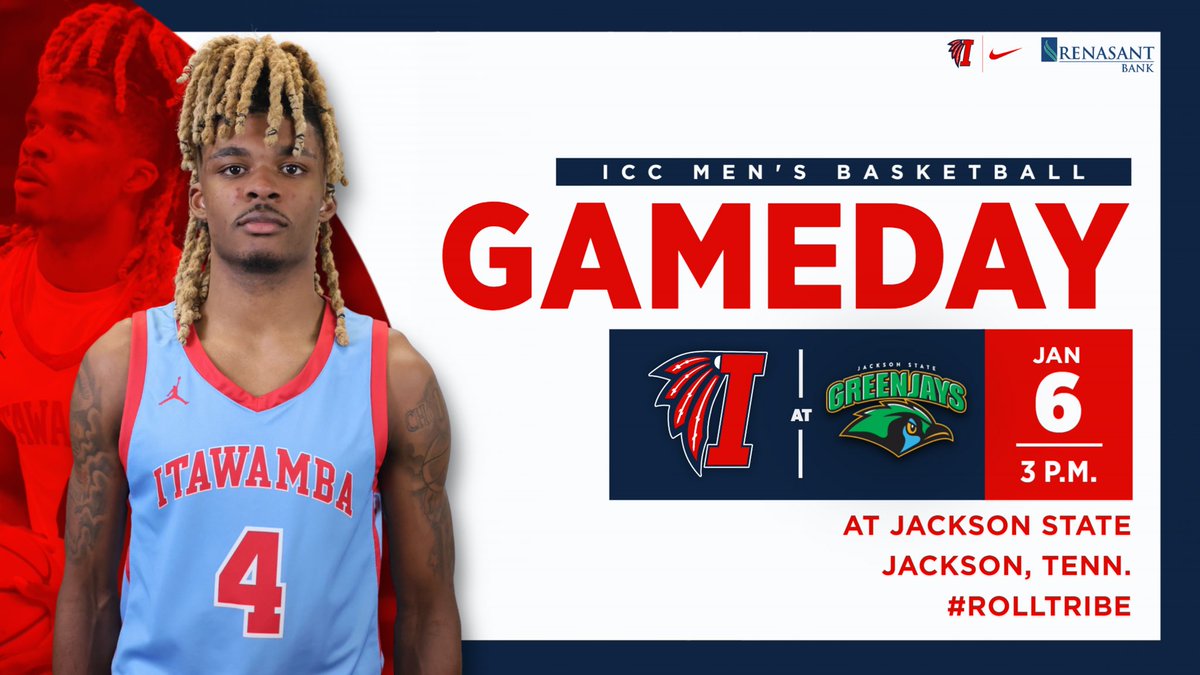 LetsGoICC's tweet image. #ICCMBB GameDay
🏀 at Jackson State
🕒 3 p.m.
📍 Jackson, Tenn.
🏹 #RollTribe