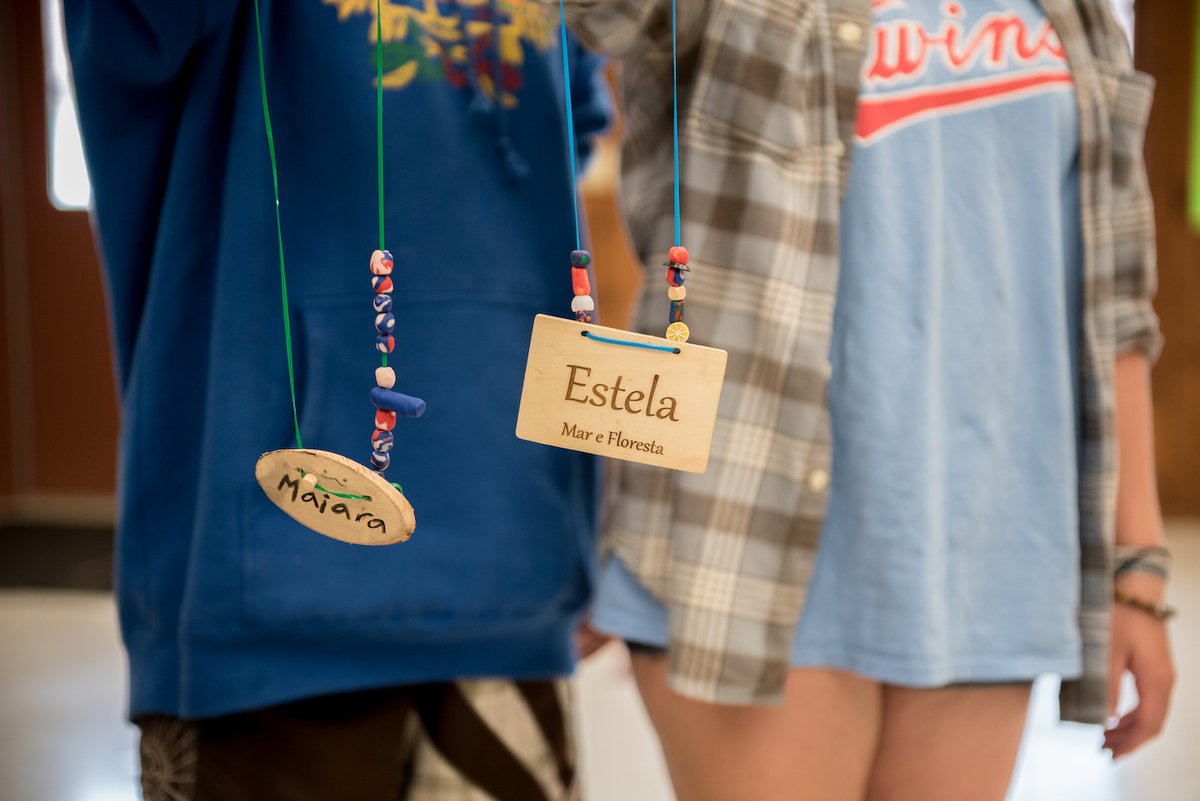 marefloresta's tweet photo. At Mar e Floresta, villagers choose new Portuguese names to help them fully immerse in the language. The new name boosts their confidence, encouraging them to speak more in Portuguese and step out of their comfort zone.

What's your Mar e Floresta name? https://t.co/mwR79K2Yz4