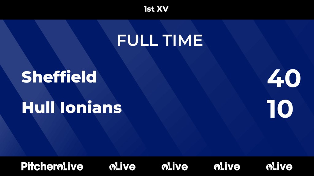 SheffieldRUFC's tweet photo. FULL TIME: Sheffield 40 - 10 Hull Ionians
#SHEHUL #Pitchero
https://t.co/3gD2RvfxSZ https://t.co/qvqjSauwxG