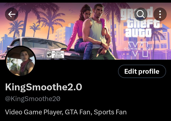 Everybody go follow this account <a href="/KingSmoothe20/">KingSmoothe2.0</a> please because that's going to be my main account because I won't back to go on this account no more because I'm restarting my phone and I do not remember the password or the email