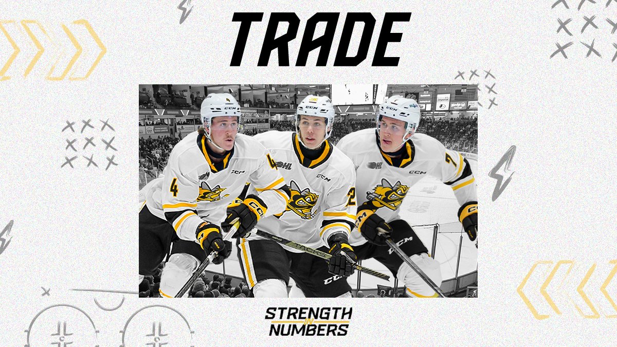 🚨 TRADE ALERT 🚨

The Sarnia Sting have completed a trade with the North Bay Battalion.

📄: bit.ly/47lGDqJ

#StrengthInNumbers