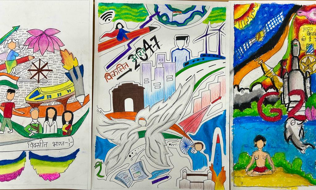 PMSHRIKVUjjain's tweet photo. Prerna Utsav Celebrated at PM Shri KV, Ujjain. Story Telling, Drawing Competition, Essay  Writing Competition organized at PM Shri KV, Ujjain  #prerna2024. @EduMinOfIndia @kvs_bhopal,@kvs_hq
@PMOIndia https://t.co/V4H29ryoJQ