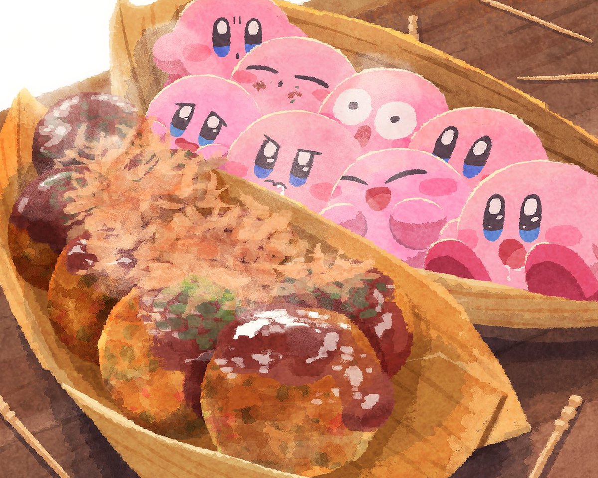 Ara_love_kirby's tweet photo. 🐙TAKOYAKI 🐙 https://t.co/x2xyuS6otk