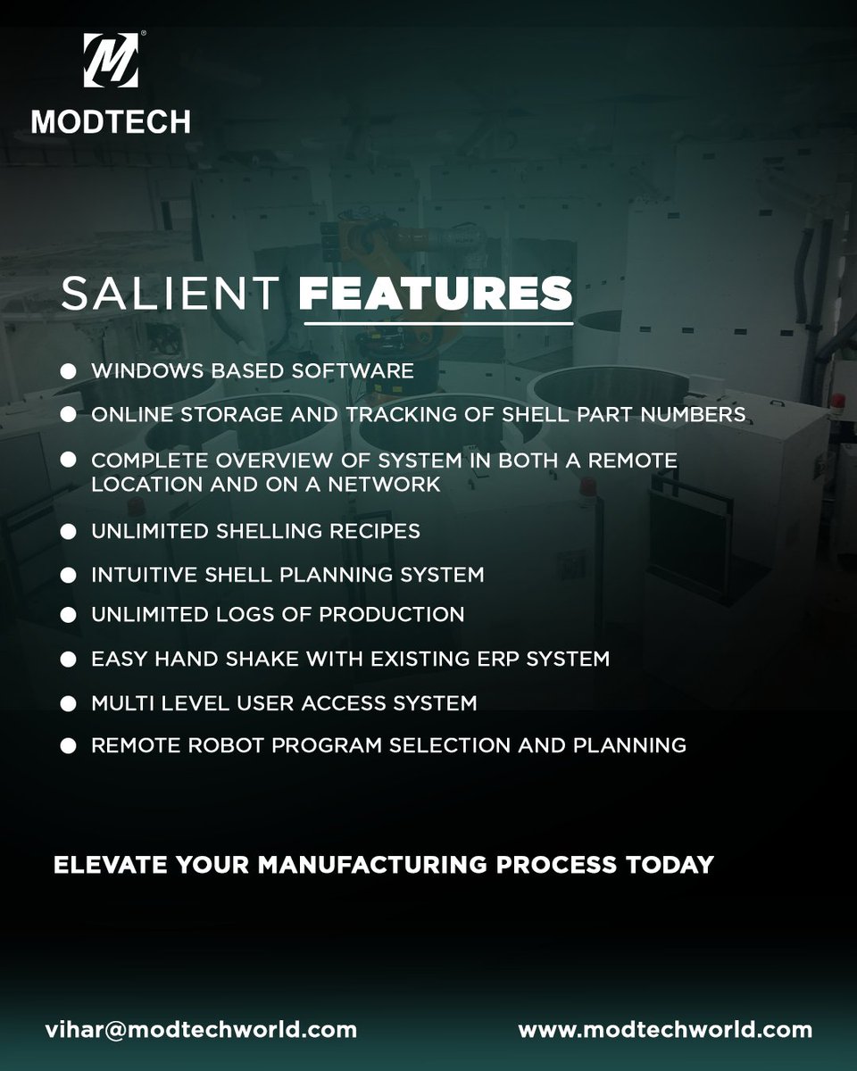 modtechmachines's tweet image. Revolutionize your shell room operations with our Windows-based software, offering seamless online storage &amp;amp; tracking of shell part numbers

#InvestmentCastingSolutions #AutomatedWaxAssemblyCell #AutomatedWaxInjectionCell #Automation #TurnkeySolutions #InvestmentCastingSolutions
