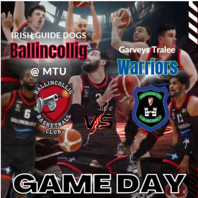 BallincolligGAA's tweet photo. Best of luck to @irishguidedogs @BallincolligB Basketball team in their National Cup Semi Final v Tralee in Neptune @8pm tonight Sat 6th.  #upthevillage #makesomenoise https://t.co/MnqYnx3vmP