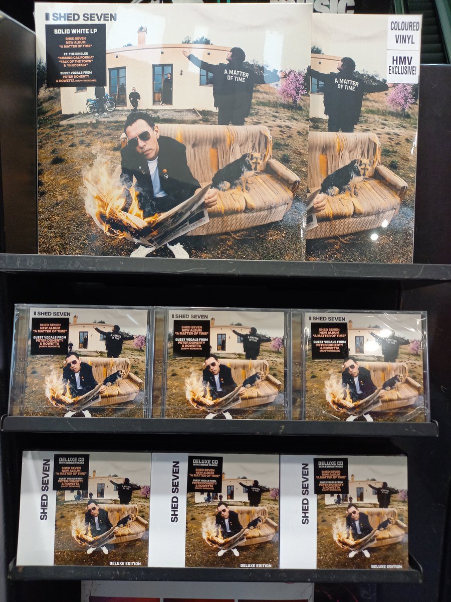 hmvSheffield's tweet photo. New Year brings #Newmusic
@shedseven #AMatterOfTime
#hmvexclusive Pink Vinyl, Standard & Deluxe CD.
@Busted Greatest Hits 2.0
Various Editions on #vinyl plus a live CD.
80s Soul Album CD
@andTEAM_members #Firsthowling
#newreleases
🎵🎧💿🎙🎸👍 https://t.co/eAhHQwQyXY