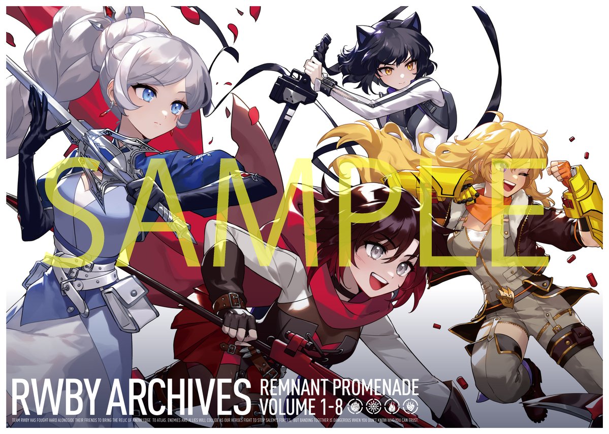 TeamRWBYProject's tweet photo. ❄商品情報❄
予約締切は 明日23:59 まで📢

#RWBY 待望の公式設定資料✨

／
　　　　　RWBY ARCHIVES 
～REMNANT PROMENADE VOLUME 1-8～
＼

【受注限定生産】となりますので
ご予約をお忘れなく…！👀👇
▶ https://t.co/PlADLflcam

📢 ページサンプルを大公開中🎊
1/14 https://t.co/noaxT2kfgq