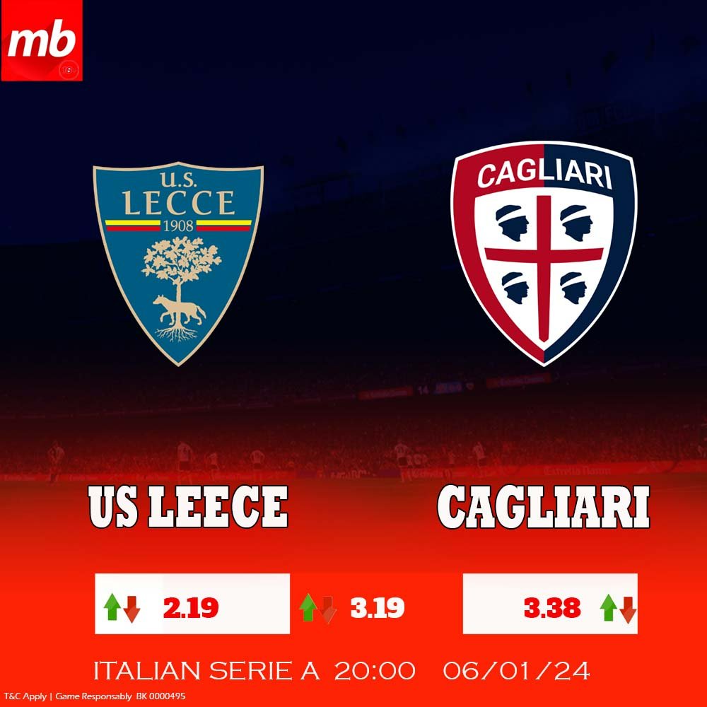 Meridianbetke's tweet photo. US LEECE VS CAGLIARI
US Leece welcome Cagliari for a heated match to claim 3 points.
Who wins ?
Play here: https://t.co/QlEw55koVn
#MeridianbetKE #Freespins #Winaniphone13 https://t.co/KgoxyRRGEz