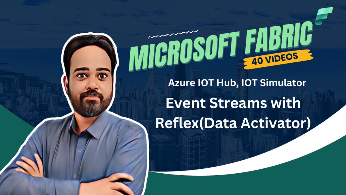 amitchandak78's tweet photo. 🌟Microsoft Fabric Video🎥 40: Event Streams🚀: Real-Time Reflex Alerts🔔 with Raspberry Pi Simulator🖥️ | Azure IoT Hub Creation🌐💻
https://t.co/VKp9mpMka7
#microsoftfabric #Pipeline #powerbi #Warehouse #DataflowGen2 #OneLake #Intergated #EventStreams #RealTime #Reflex #Alerts https://t.co/OfO73hHUs8
