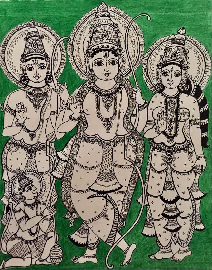 Shastry_Pawan's tweet photo. @ShriRamTeerth श्री राम राज्य 🙏🏻🙏🏻 
मेरी अर्धांगिनी द्वारा चित्रित। जय जय श्री राम 
#SabkeRam https://t.co/VCBQVirvWK