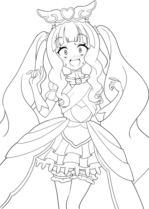 4ヶ月(…)前に描こうとしたネタを描いてるんですが

この子マジェに難しいよ～ 全ッ然バランス取れません 