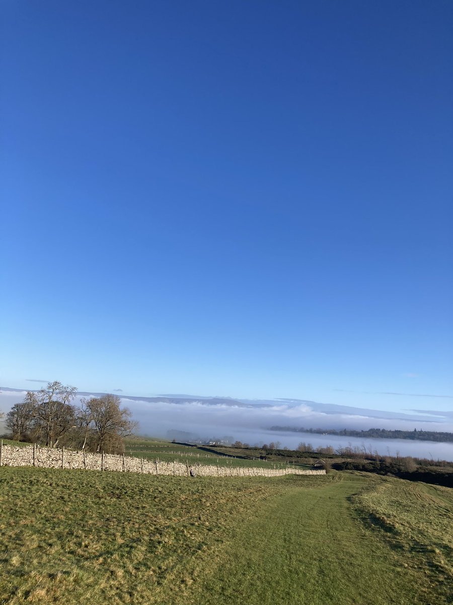 Looking down our village this morning 😁