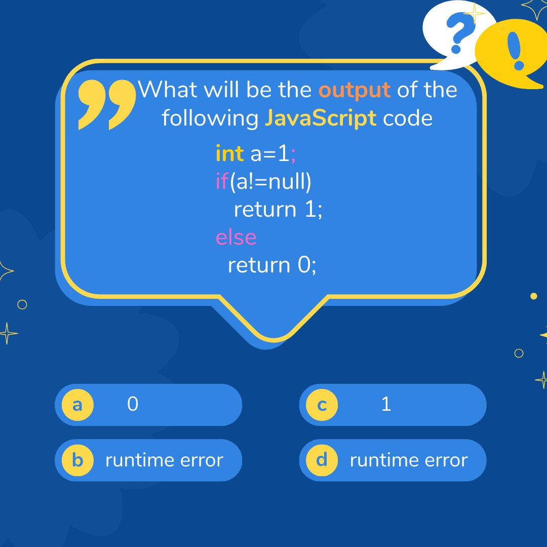PrinceKu945's tweet photo. 📍JavaScript MQC Question-3.
🖥️ Test your JavaScript expertise! 🌟 Comment your answer below and let's dive into the discussion!
💫 Join WhatsApp Group for Join for Interview Preparation with Me.
🔗Joining Link- https://t.co/yUT33O9K1G
#JavaScript #MCQ #JavaScriptSkills https://t.co/ZphYyiGJ8K