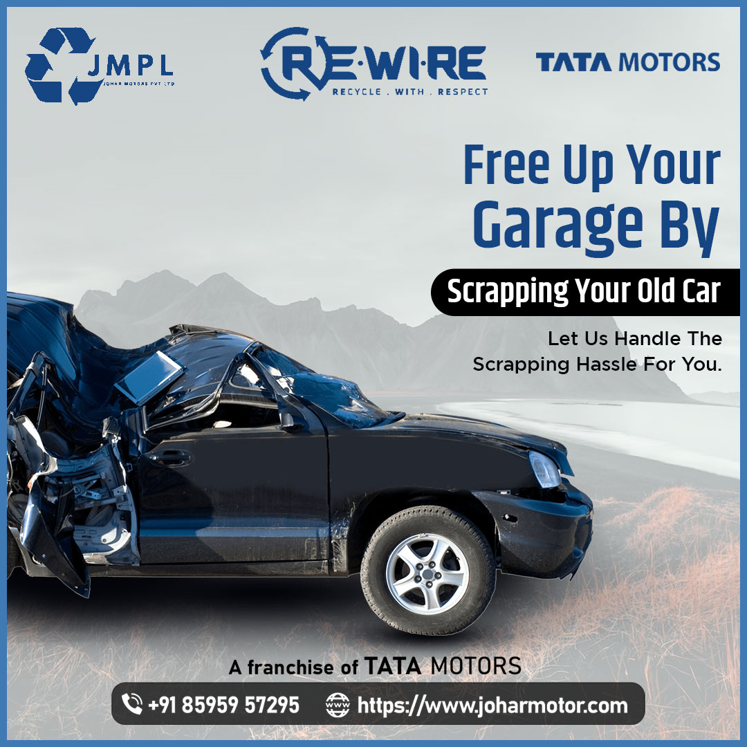 TataRewireJMPL's tweet photo. Embrace a clutter-free lifestyle by bidding farewell to your old car! Transform your garage into a functional space without the headache of scrapping. 
.
.
#jmpl #rewire #recyclewithrespect #SellYourCar #ScrapCar #EcoFriendly #ScrapAndUpgrade #GetCash https://t.co/2TybcSDQmC