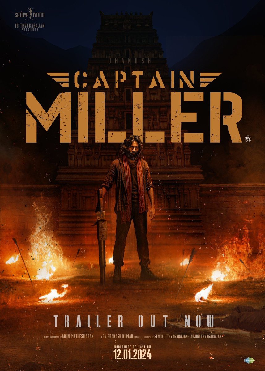 Sai Siddharth (@saisiddharth_) on Twitter photo #CaptainMillerTrailer is here 🔥
youtu.be/ujhWbKP1rKA?si…
In Theatres worldwide #CaptainMiller from JANUARY 12th , 2024 💥
<a href="/dhanushkraja/">Dhanush</a> <a href="/ArunMatheswaran/">Arun Matheswaran</a> <a href="/NimmaShivanna/">DrShivaRajkumar</a> <a href="/sundeepkishan/">Sundeep Kishan</a> <a href="/gvprakash/">G.V.Prakash Kumar</a> <a href="/priyankaamohan/">Priyanka Mohan</a> <a href="/dhilipaction/">Dhilip Subbarayan</a> #CaptainMillerTrailer is here 🔥
youtu.be/ujhWbKP1rKA?si…
In Theatres worldwide #CaptainMiller from JANUARY 12th , 2024 💥
<a href="/dhanushkraja/">Dhanush</a> <a href="/ArunMatheswaran/">Arun Matheswaran</a> <a href="/NimmaShivanna/">DrShivaRajkumar</a> <a href="/sundeepkishan/">Sundeep Kishan</a> <a href="/gvprakash/">G.V.Prakash Kumar</a> <a href="/priyankaamohan/">Priyanka Mohan</a> <a href="/dhilipaction/">Dhilip Subbarayan</a>