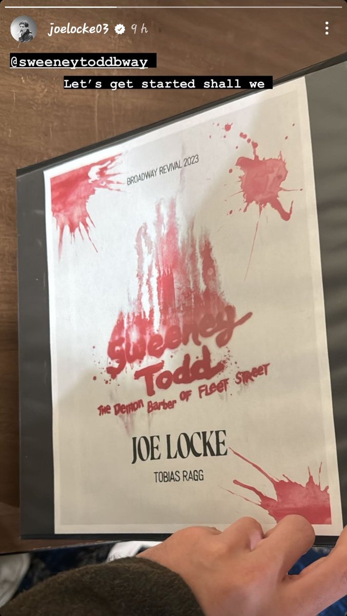 joe locke via his IG story 💕