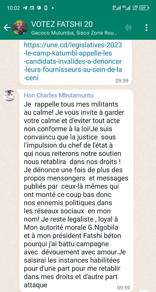 BulabulaJoseph's tweet photo. Ayant choisi mal l'adversaire, @26Mbutamun89915 fais l'ironie du sort! Tu ne peux pas prétendre soutenir @Fatshi20, en faisant des dénonciations calomnieuses à ses proches collabo pour justifier ta fraude. Assume toi, et prépare les preuves de tes allégations. @AugustinKabuyaT https://t.co/zZJ21z4yHO