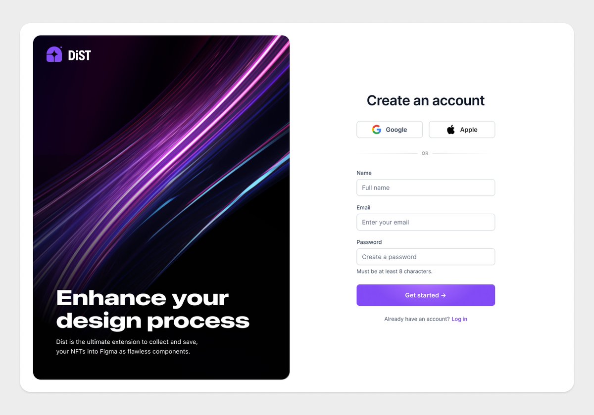 4ptStudio's tweet photo. 🔑 Sign up page for Dist NFTs https://t.co/PTnUE6aqA3