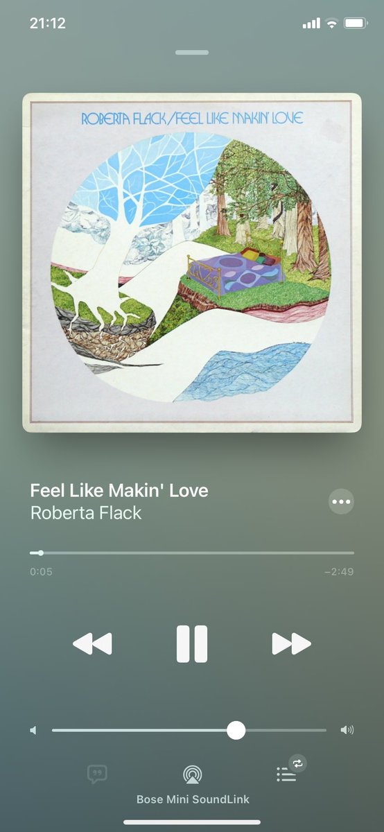 #NowPlaying
#RobertaFlack
#FeelLikeMakinLove