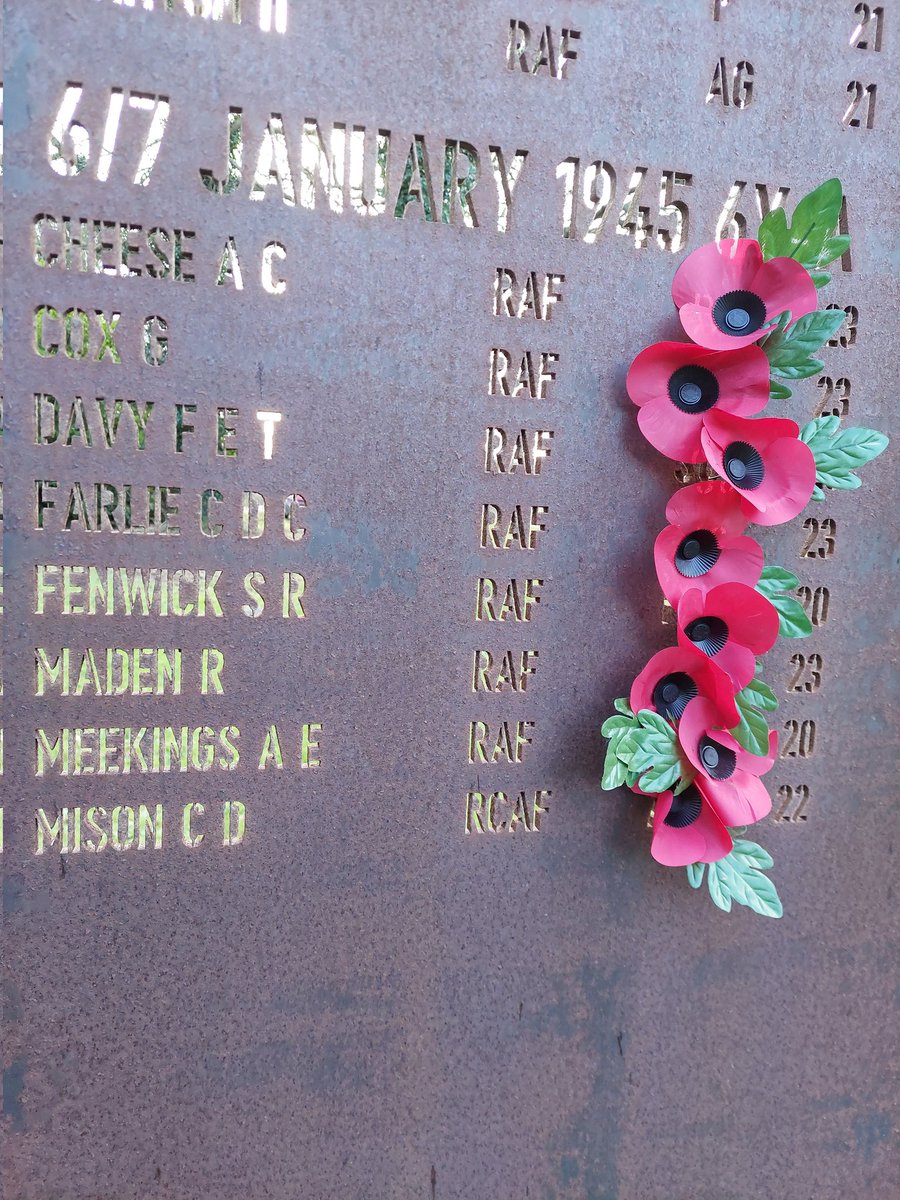 ControlTowerNC's tweet photo. Today we marked the loss of another RAF North Creake aircraft - 6Y-A from 171 Squadron, all 8 of the crew died - 79 years ago tonight.
#TimetoRemember https://t.co/Pr2W0WI2Aj