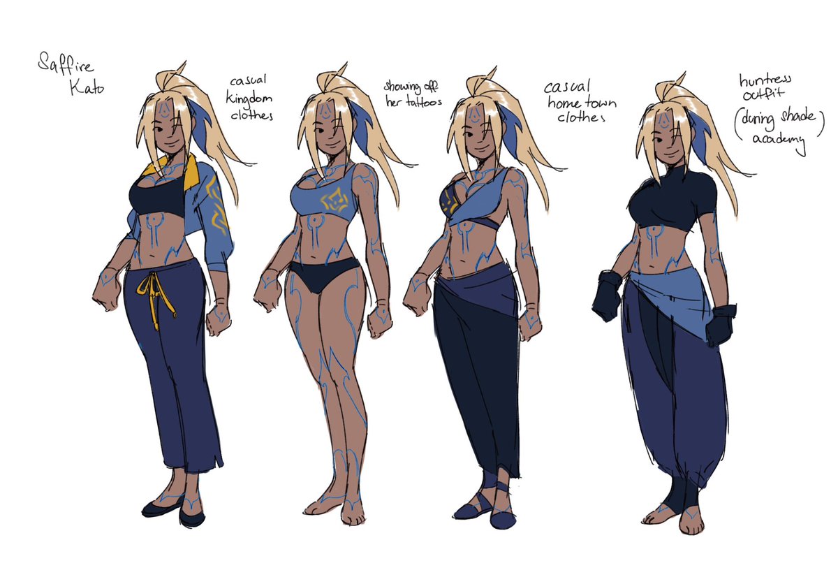Saffire and her outfits plus her tattoos