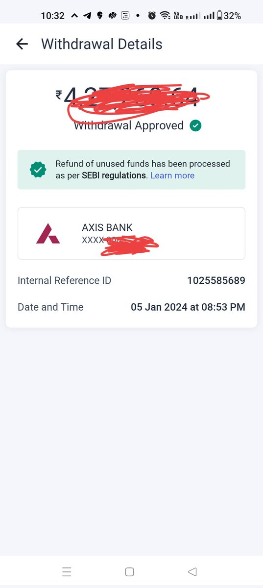 ambersingh88's tweet photo. @AngelOne I still haven't received the quarterly settlement in my bank account which was supposed to happen today (6th Jan).  It says that it has been processed successfully but I am yet to get it in my bank account.  Sharing the inter al reference id. @NSEIndia @DineshThakkar https://t.co/26sQ7rGxML