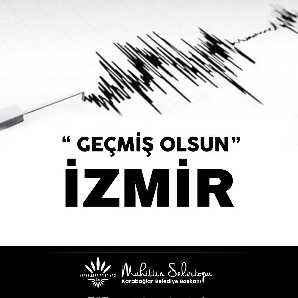 GEÇMİŞ OLSUN İZMİR... Ege Denizi'nde, Çandarlı Körfezi açıklarında meydana gelen 4.2 büyüklüğündeki depremden etkilenen hemşehrilerimize geçmiş olsun dileklerimi iletiyorum.