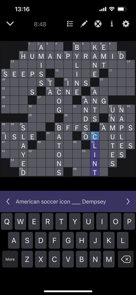 can_stollymore's tweet photo. @FootballCliches Judge’s ruling required for use of “icon” in todays NYT crossword https://t.co/O6YOrj3ofz
