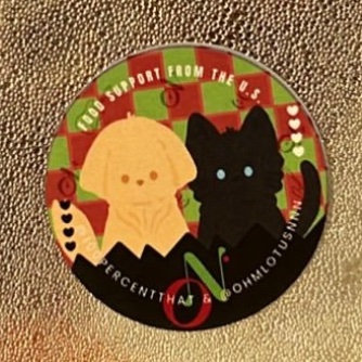 Ohmlotusnnn's tweet photo. 🤣🤣🤣Ohm was making puppy ear which is exactly same as my food support sticker😆💚❤️

#OhmNanon 
#ohmpawat #mynameisnanon https://t.co/k5OeXfs89b