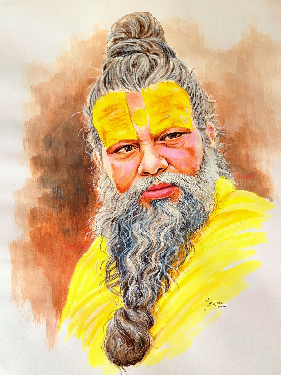 Acrylic on paper 🖌️🎨 My first painting of 2024 @bhaktidham_ @Amazingvaani 🙏 Bolo 'Radhe Radhe' 🙏 #acrylic #acrylicpainting #acrylicart #premanandjimaharaj #premanandjimaharajvrindavan #vrindavan #vrindavandham #radhakrishna #bhakti #portraits #art #artoftheday #bijon