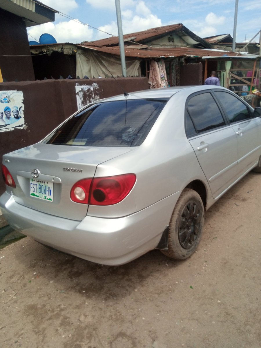For sale
Nigeria use Toyota Corolla 2004 model, price:2m is negotiable.
Location: surulere Lagos.