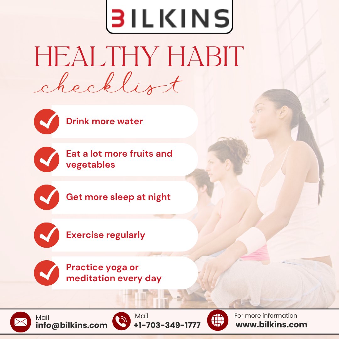 BilkinsInc's tweet image. Healthy Habit Checklist
Revitalize Your Routine: The Ultimate Healthy Habit Checklist! 📷
Transform Your Life with Simple Daily Practices. Check off Each Healthy Habit for a Healthier, Happier You! 📷
#HealthyHabits #WellnessChecklist