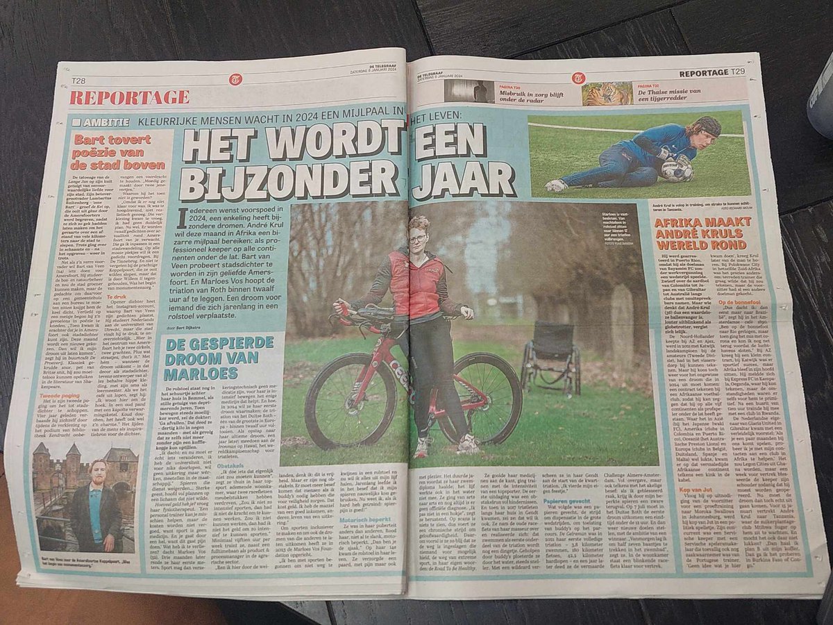 "Onze" Marloes Vos in deTelegraaf vandaag