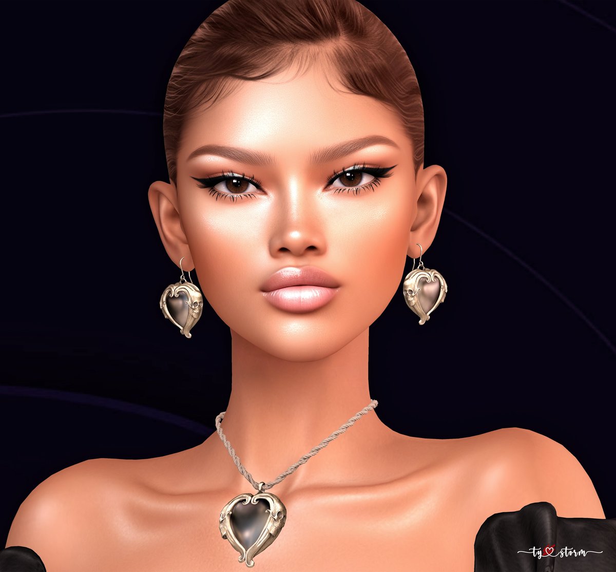 TyStorm_SL's tweet image. Scarlett
 – Skin: ives. Scarlett Skin - LeLUTKA Evo X - #FATPACK.
– Earrings and necklace: SIGMA Heart skull set. 
🌸 flickr.com/photos/ty_stor…
🌸 ty-storm.blogspot.com/2024/01/skin-i…
🌸 linktr.ee/tystorm
#IVESBeauty. #Sigma #secondlife #sl
