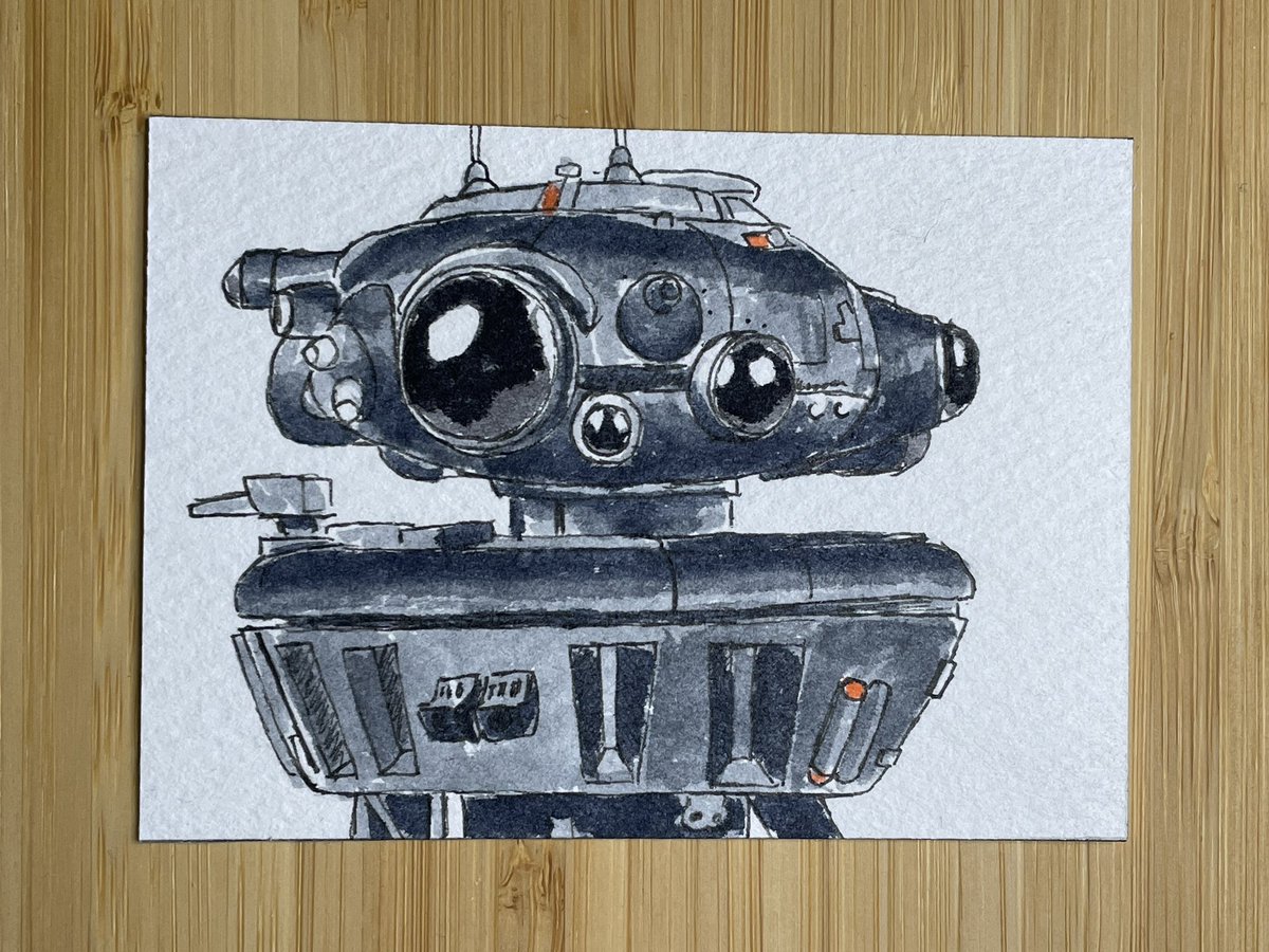 ChodeeHobby's tweet photo. プローブ・ドロイド
Probe droid
#atcクラブ #atcカード #ティダコレ #probedroid #starwars #illustration #スターウォーズ #プローブドロイド #イラスト https://t.co/WsrKsqGETO