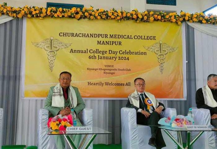 DaGunner_KUKI's tweet photo. #MeiteiLiesXposed
What is that in the banner?
Is it really written "Churachandpur Medical College Annual Day Celebration" at IMPHAL east district by the Meiteis❓
Or is this a sign for #SeparateAdministration❓ @BJP4India ❓
#LiarMeiteis
#ShamelessCommunity
#SA_TheOnlySoln. https://t.co/8K7WK6yym8