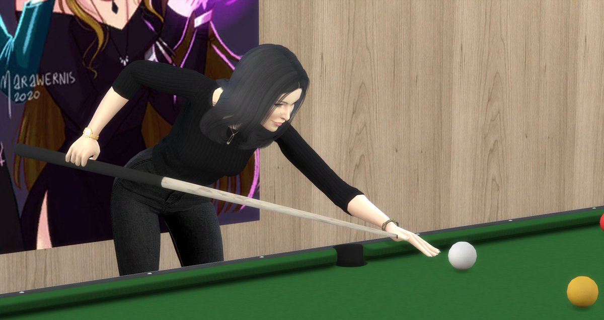 vpurple89's tweet photo. Cuando me enteré que con un mod de #utopya_cc tendríamos en Los Sims 4 las mesas de billar...... No lo dudé: a mi cabeza vino Prue Halliwell en el 3x15 cuando, su yo astral, tomaba el control de sus sueños https://t.co/X7VCI4rtHb