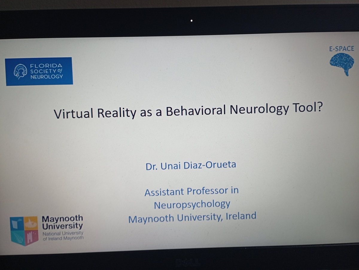 Starting 2024 talking about Virtual Reality based neuropsychological assessment for the <a href="/FSNeuro/">Florida Society of Neurology</a> conference. Starting in 30 minutes! Thank you <a href="/Cep23Katie/">Catherine Price</a> for the invitation 😃