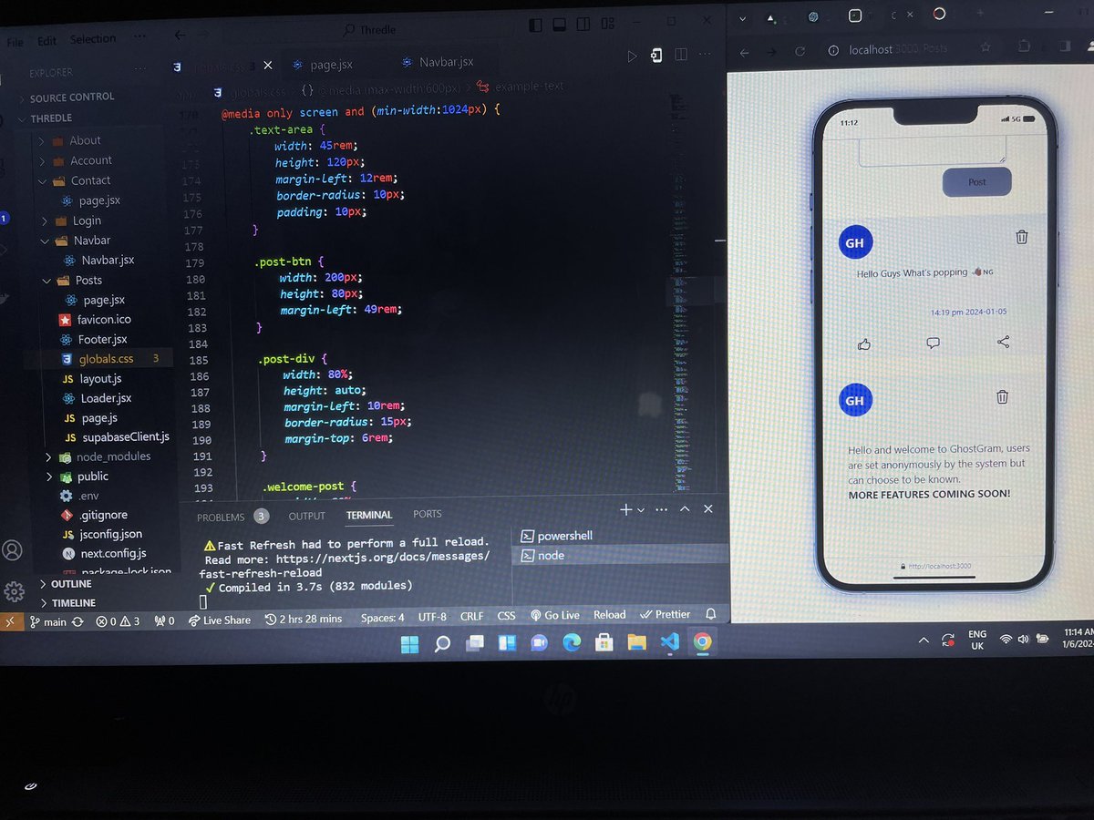 DivineTheDev's tweet image. Day 17-18⭐️
Added linked icons, modified some ui, did some refactoring and debugging
#30daysofcode #30daysofreact #reactjs #learninpublic #buildinpublic